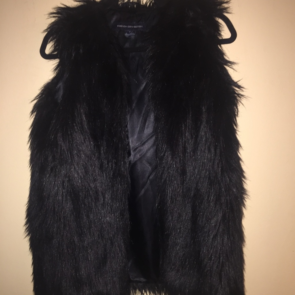 New designer long faux fur vest